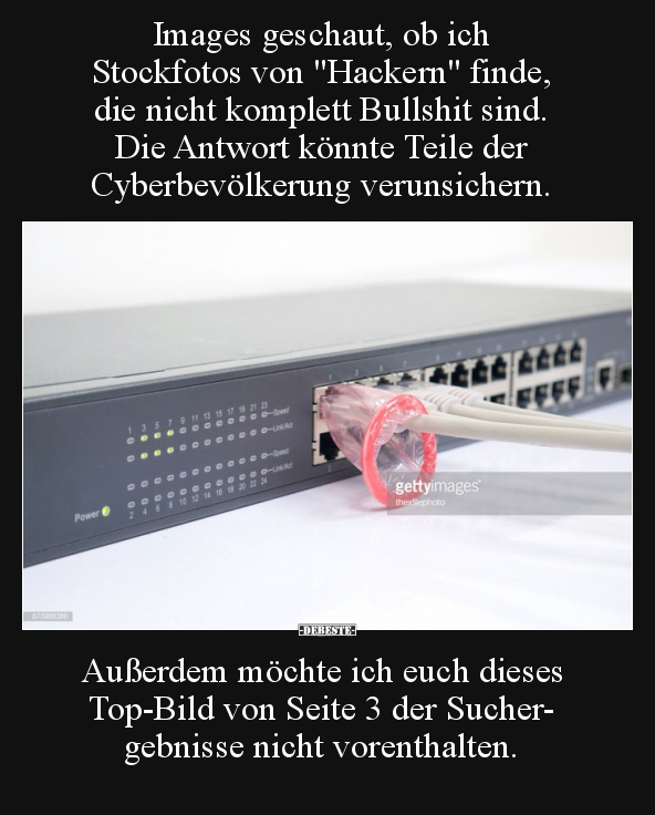 Images geschaut, ob ich Stockfotos von "Hackern" finde.. - Lustige Bilder | DEBESTE.de