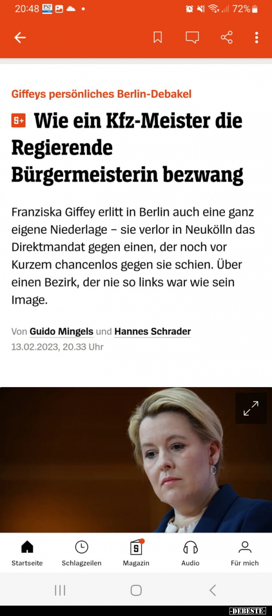 Wie ein Kfz-Meister die Regierende Bürgermeisterin.. - Lustige Bilder | DEBESTE.de