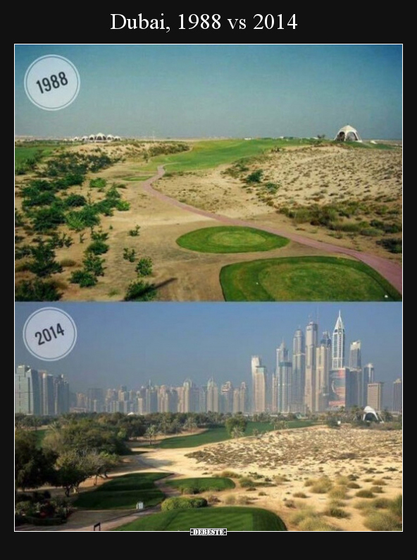Dubai, 1988 vs 2014.. - Lustige Bilder | DEBESTE.de