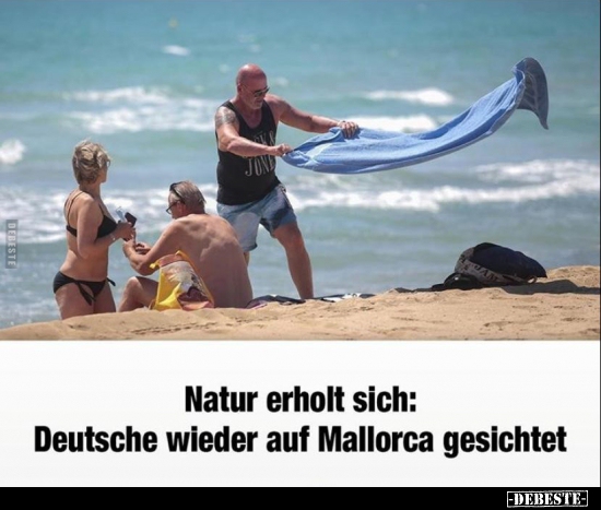 Natur erholt sich: Deutsche wieder auf Mallorca.. - Lustige Bilder | DEBESTE.de