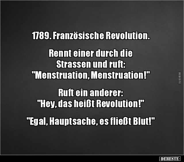 1789. Französische Revolution. Rennt einer durch die.. - Lustige Bilder | DEBESTE.de