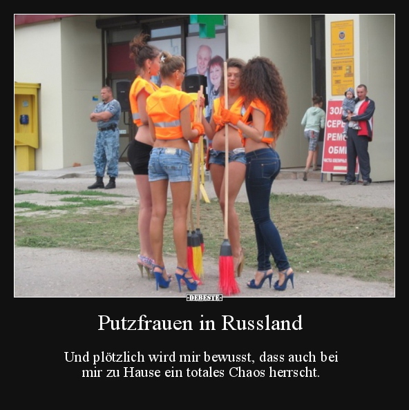 Putzfrauen in Russland - Und plötzlich wird mir bewusst.. - Lustige Bilder | DEBESTE.de