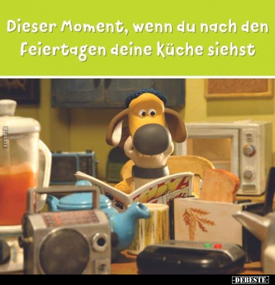 Dieser Moment, wenn du nach den Feiertagen deine Küche.. - Lustige Bilder | DEBESTE.de