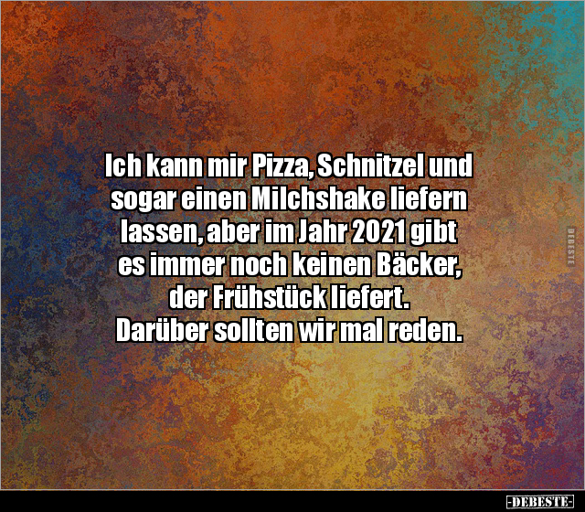 Ich kann mir Pizza, Schnitzel und sogar einen Milchshake.. - Lustige Bilder | DEBESTE.de
