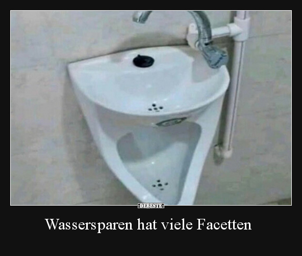 Wassersparen hat viele Facetten.. - Lustige Bilder | DEBESTE.de