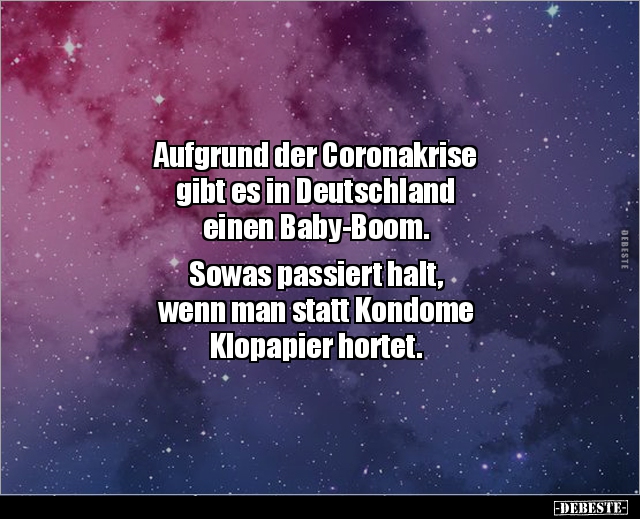 Aufgrund der Coronakrise gibt es in Deutschland.. - Lustige Bilder | DEBESTE.de