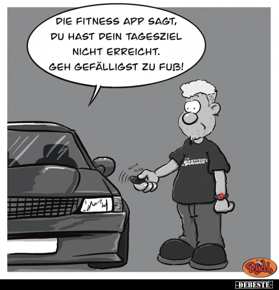 Die Fitness App sagt, du hast dein Tagesziel nicht.. - Lustige Bilder | DEBESTE.de