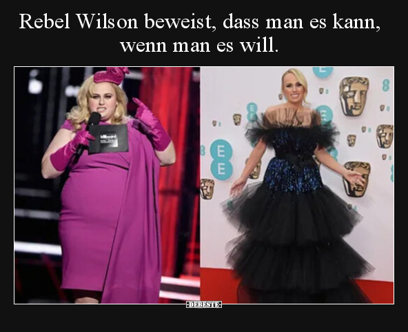 Rebel Wilson beweist, dass man es kann, wenn man es.. - Lustige Bilder | DEBESTE.de
