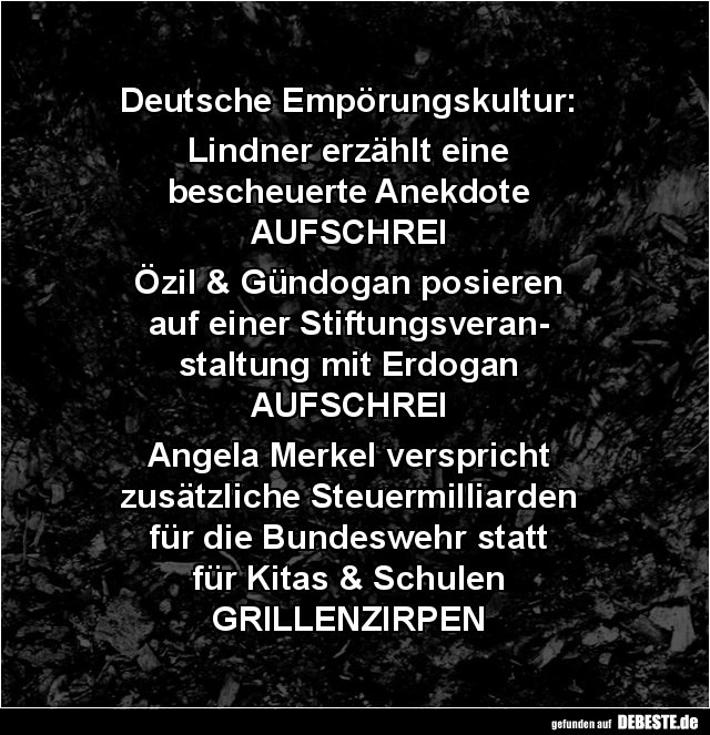 Deutsche Empörungskultur... - Lustige Bilder | DEBESTE.de