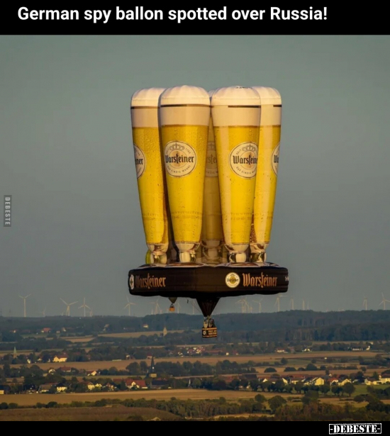 German spy ballon spotted over Russia!.. - Lustige Bilder | DEBESTE.de