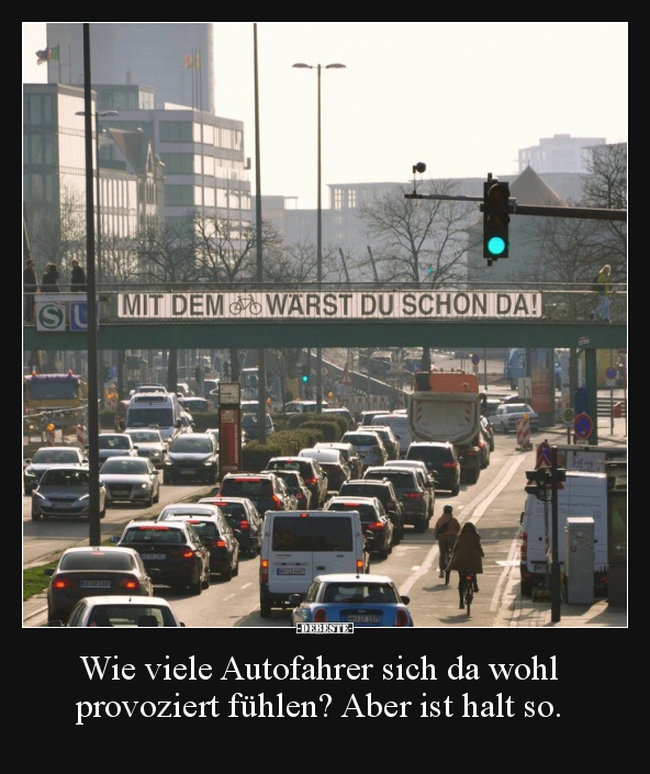 Wie viele Autofahrer sich da wohl provoziert fühlen? Aber.. - Lustige Bilder | DEBESTE.de