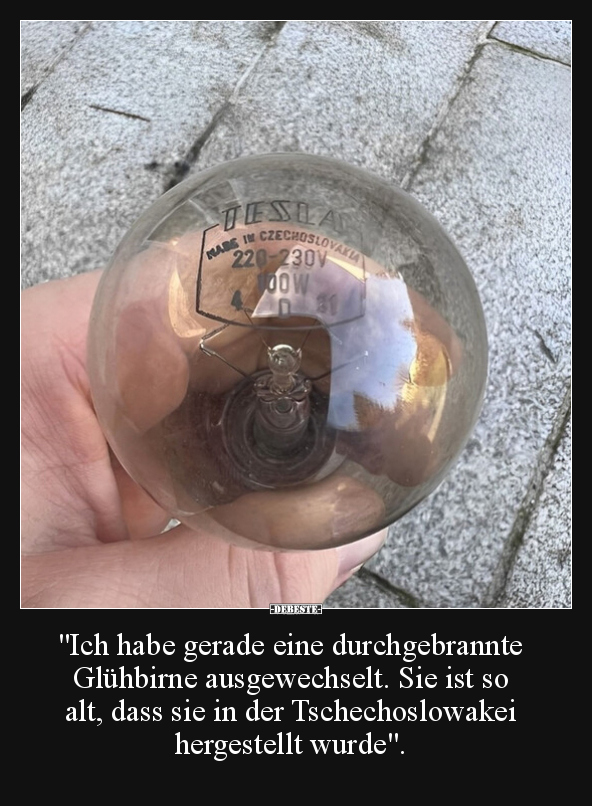 "Ich habe gerade eine durchgebrannte Glühbirne.." - Lustige Bilder | DEBESTE.de