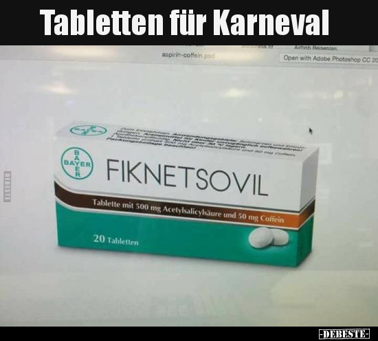 Tabletten für Karneval.. - Lustige Bilder | DEBESTE.de