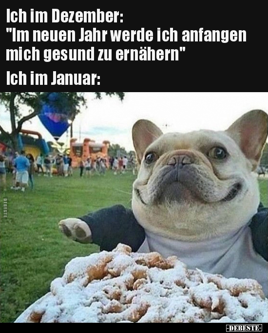 Ich im Dezember: "Im neuen Jahr werde ich anfangen mich.." - Lustige Bilder | DEBESTE.de