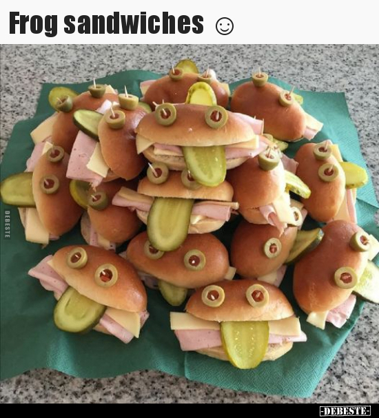 Frog sandwiches ☺.. - Lustige Bilder | DEBESTE.de