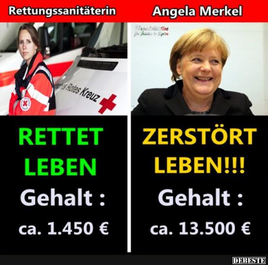 Rettungssanitäterin / Angela Merkel. - Lustige Bilder | DEBESTE.de