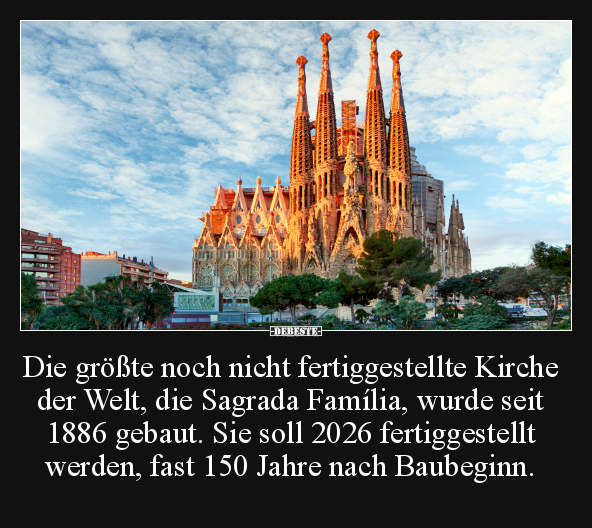 Die größte noch nicht fertiggestellte Kirche der Welt, die.. - Lustige Bilder | DEBESTE.de