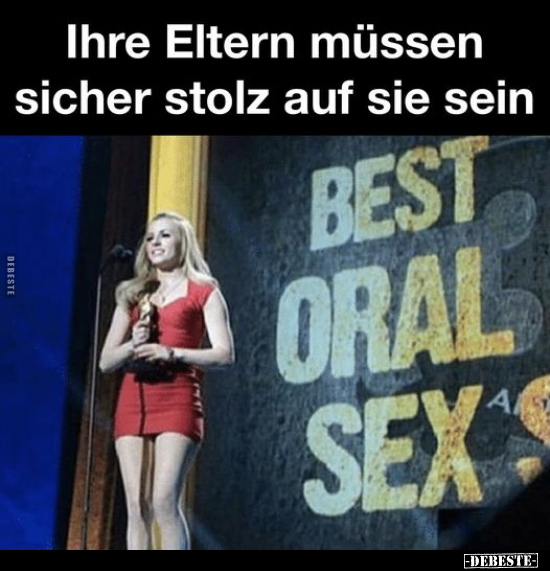 Ihre Eltern müssen sicher stolz auf sie sein.. - Lustige Bilder | DEBESTE.de