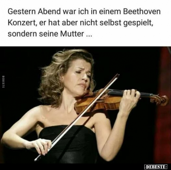 Gestern Abend war ich in einem Beethoven Konzert, er hat.. - Lustige Bilder | DEBESTE.de