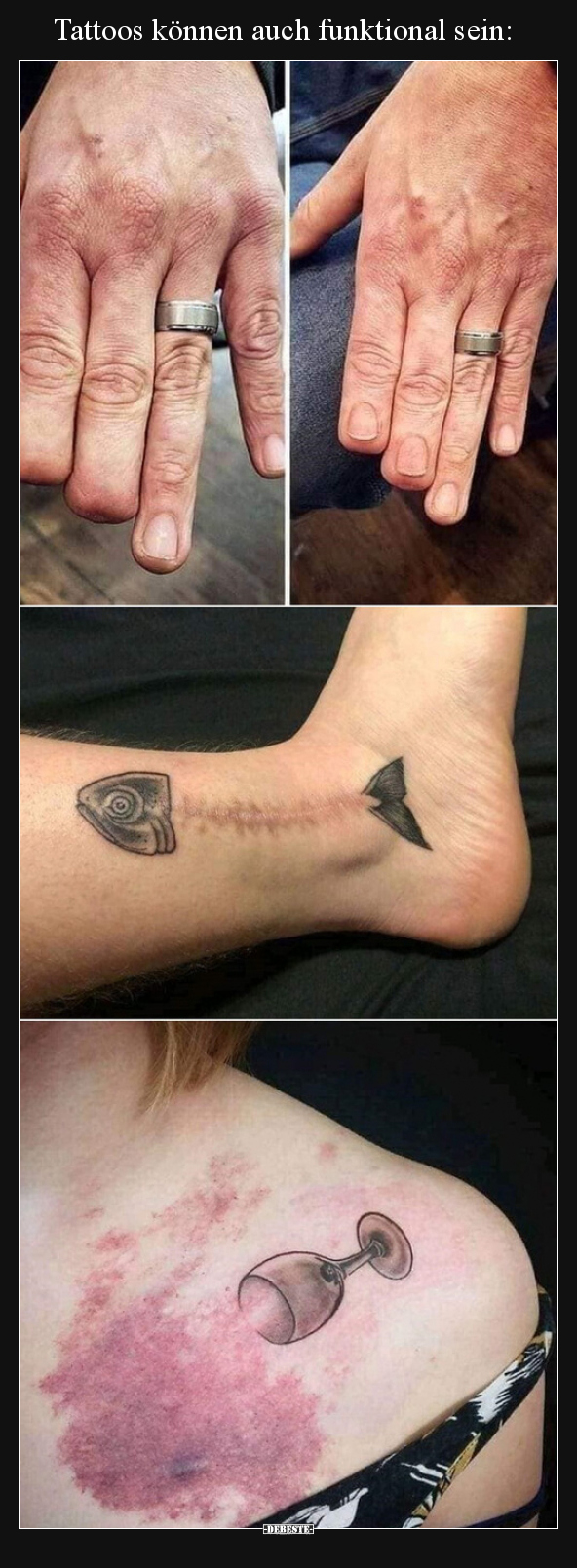 Tattoos können auch funktional sein.. - Lustige Bilder | DEBESTE.de