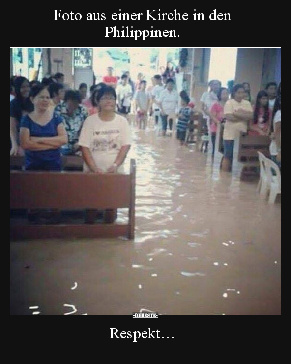 Foto aus einer Kirche in den Philippinen. Respekt… - Lustige Bilder | DEBESTE.de