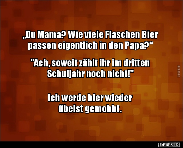 „Du Mama? Wie viele Flaschen Bier passen eigentlich in den.. - Lustige Bilder | DEBESTE.de