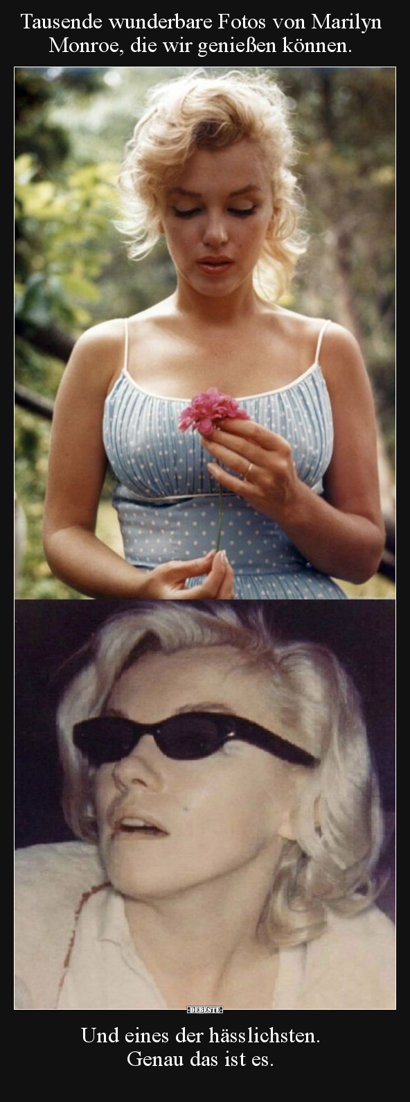 Tausende wunderbare Fotos von Marilyn Monroe, die wir.. - Lustige Bilder | DEBESTE.de