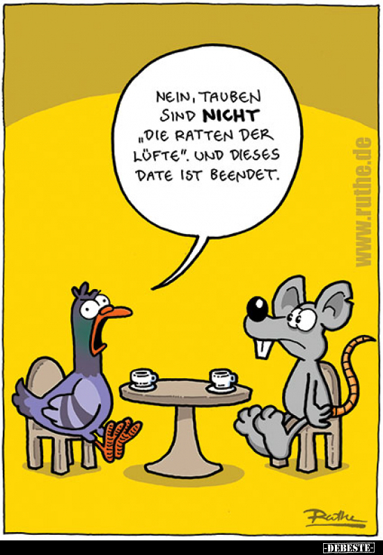 Nein, Tauben sind nicht "die Ratten der Lüfte".. - Lustige Bilder | DEBESTE.de