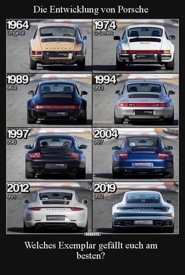 Die Entwicklung von Porsche.. - Lustige Bilder | DEBESTE.de