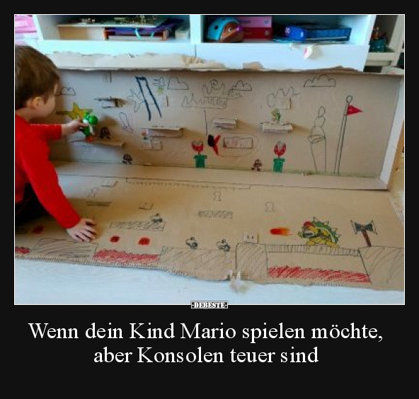 Wenn dein Kind Mario spielen möchte, aber Konsolen teuer.. - Lustige Bilder | DEBESTE.de