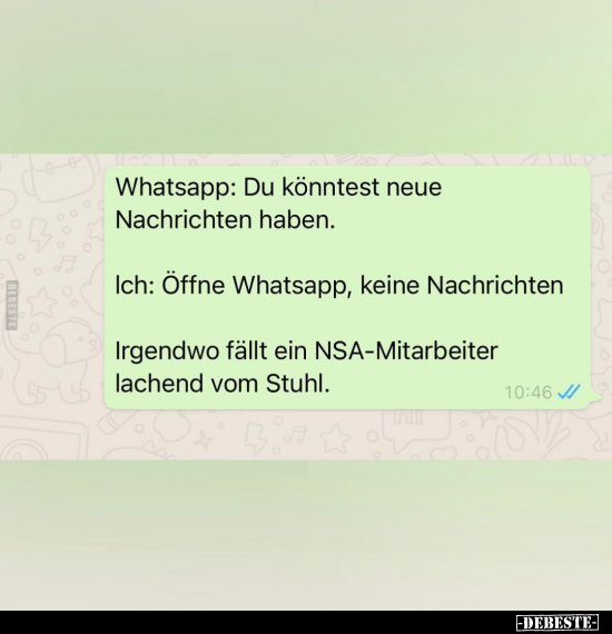 Whatsapp: Du könntest neue Nachrichten haben... - Lustige Bilder | DEBESTE.de