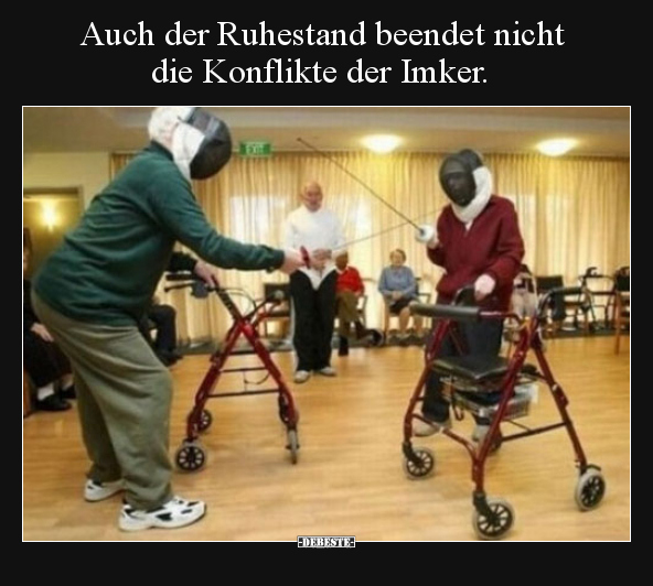 Auch der Ruhestand beendet nicht die Konflikte der.. - Lustige Bilder | DEBESTE.de