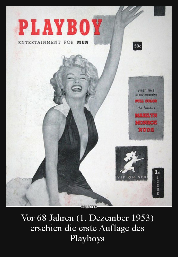Vor 68 Jahren (1. Dezember 1953) erschien die erste.. - Lustige Bilder | DEBESTE.de