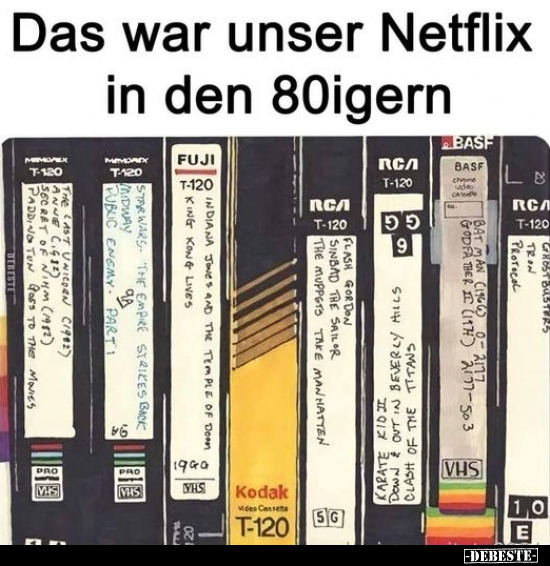 Das war unser Netflix in den 80igern... - Lustige Bilder | DEBESTE.de