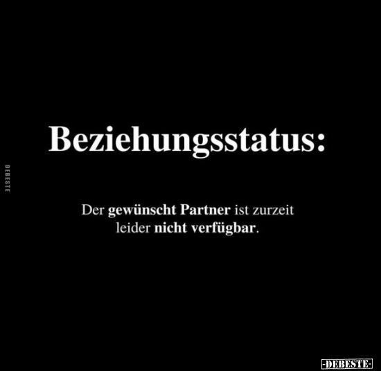 Beziehungsstatus: Der gewünscht Partner ist zurzeit leider.. - Lustige Bilder | DEBESTE.de