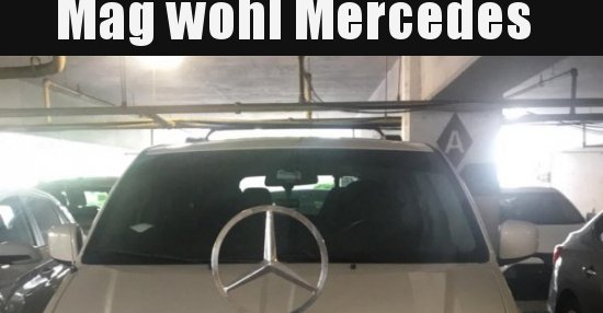 Mag wohl Mercedes.. Lustige Bilder, Sprüche, Witze, echt lustig