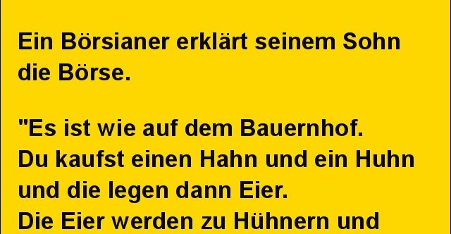 Ein Borsianer Erklart Seinem Sohn Die Borse Lustige Bilder Spruche Witze Echt Lustig