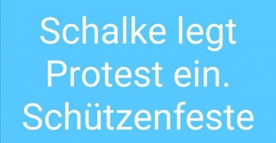 Schalke legt Protest ein... Lustige Bilder, Sprüche, Witze, echt lustig