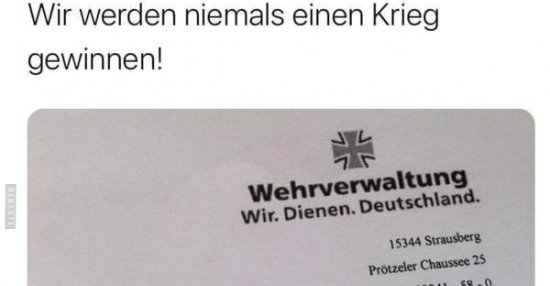 Wir werden niemals einen Krieg gewinnen!.. - DEBESTE.de