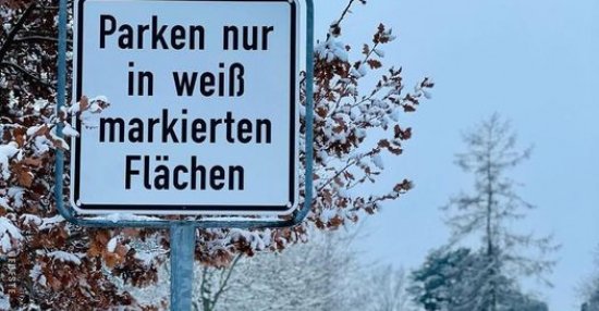 Parken Nur In Weiss Markierten Flchen