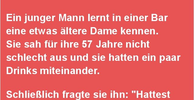 Junger mann frau alte