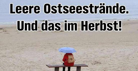 Leere Ostseestrände. Und das im Herbst! | Lustige Bilder ...
