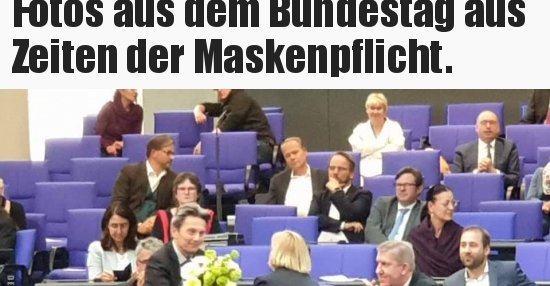 Fotos aus dem Bundestag aus Zeiten der Maskenpflicht ...