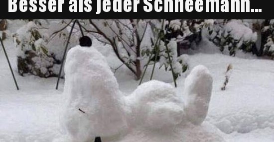 Besser als jeder Schneemann&hellip; | Lustige Bilder, Sprüche, Witze, echt