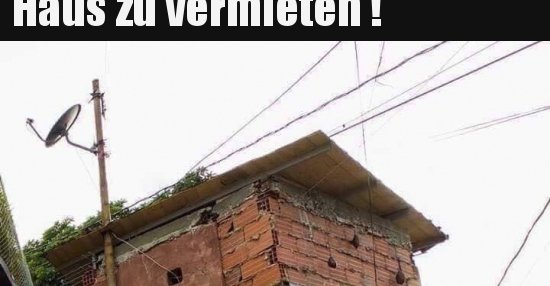Haus zu vermieten !.. | Lustige Bilder, Sprüche, Witze, echt lustig