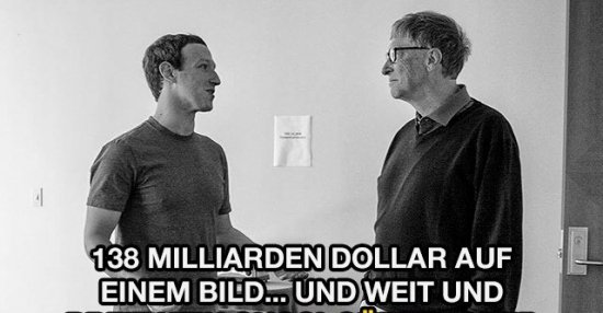 138 Milliarden Dollar auf einem Bild&hellip; Und weit und breit.. | Lustige