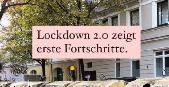 Lockdown 2.0 zeigt erste Fortschritte... | Lustige Bilder ...