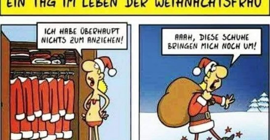 Ein Tag im Leben der Weihnachtsfrau.. | Lustige Bilder, Sprüche, Witze