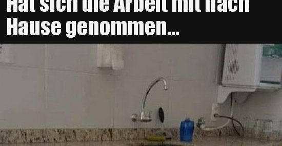 Hat sich die Arbeit mit nach Hause genommen - DEBESTE.de
