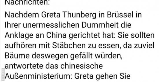 Nachrichten Nachdem Greta Thunberg in Brüssel in Ihrer.. Lustige